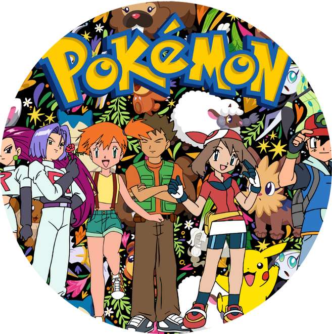 Ilustração Pokémon Com Personagens E Criaturas Pokémon Png Arte Para Caneca Grátis Pra Baixar
