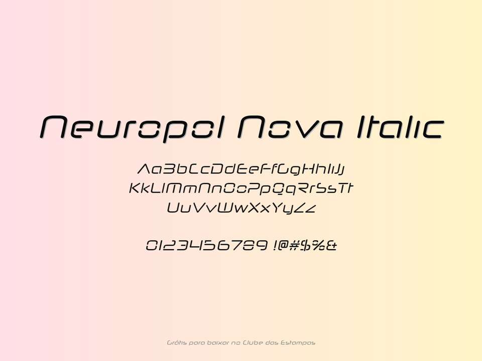 Fonte Neuropol Nova Italic Grátis Para Baixar