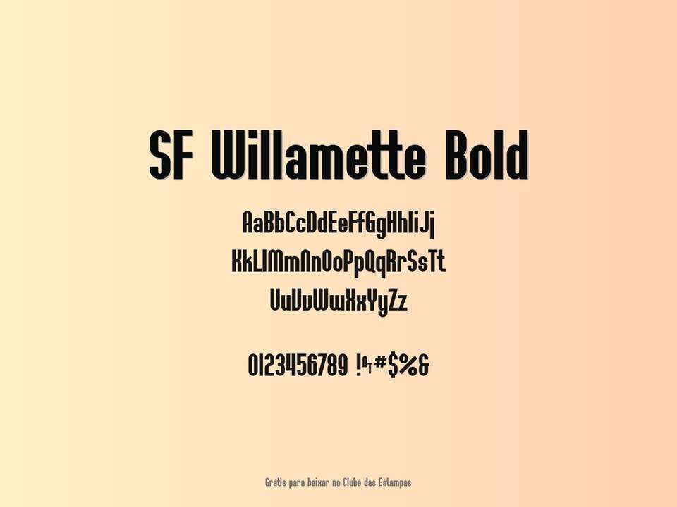Fonte Sf Willamette Bold Grátis Para Baixar