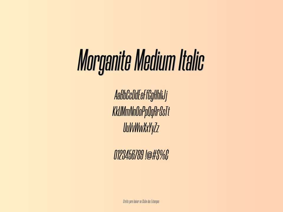 Fonte Morganite Medium Italic Grátis Para Baixar
