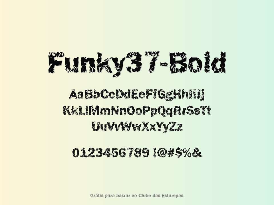 Fonte Funky37 Bold Grátis Para Baixar