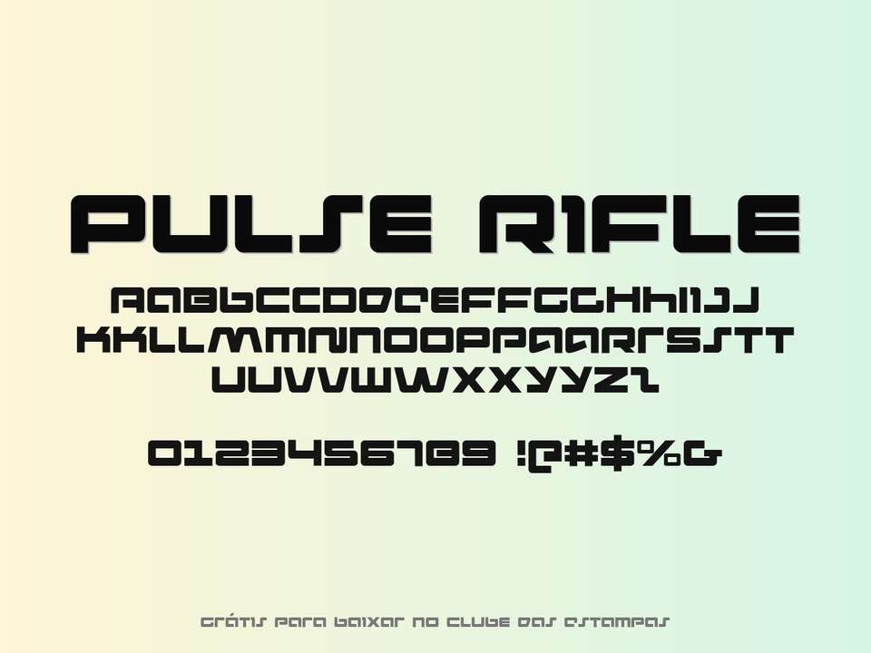Fonte Pulse Rifle Grátis Para Baixar