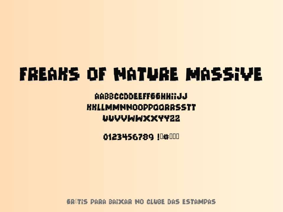 Fonte Freaks Of Nature Massive Grátis Para Baixar