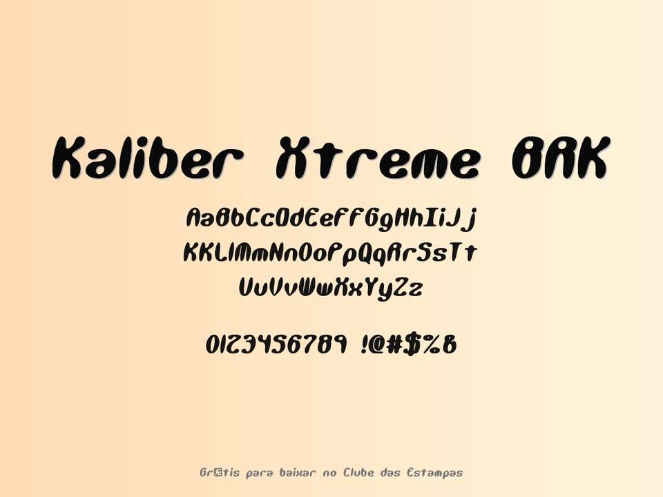Fonte Kaliber Xtreme Brk Grátis Para Baixar