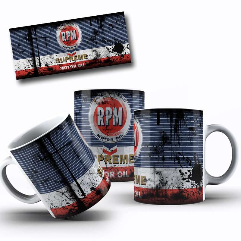 Arte Para Caneca Rpm Motor Oil Supreme 3