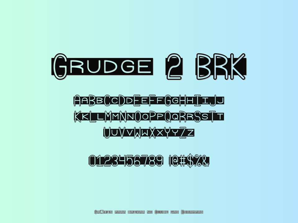 Fonte Grudge 2 Brk Grátis Para Baixar