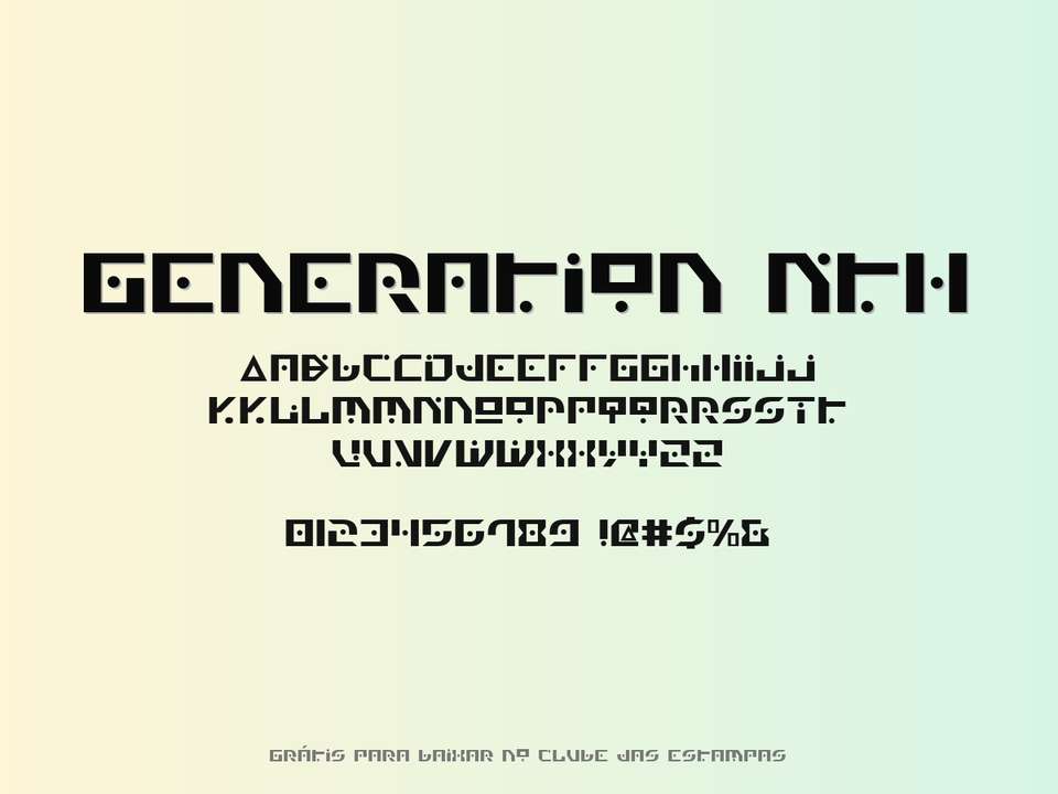 Fonte Generation Nth Grátis Para Baixar