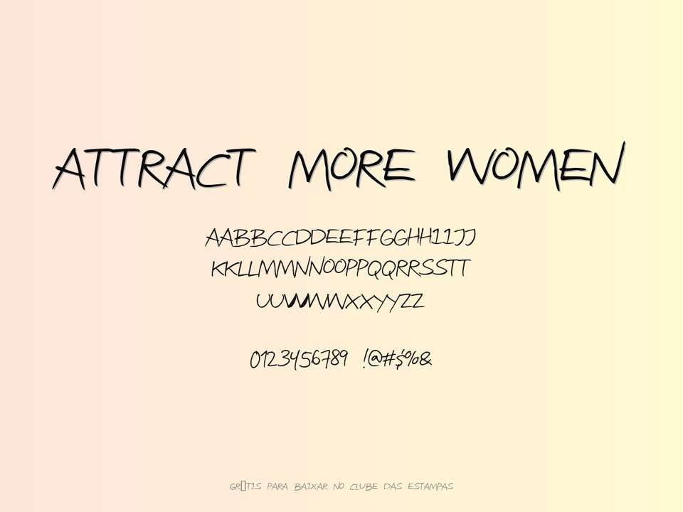Fonte Attract More Women Grátis Para Baixar