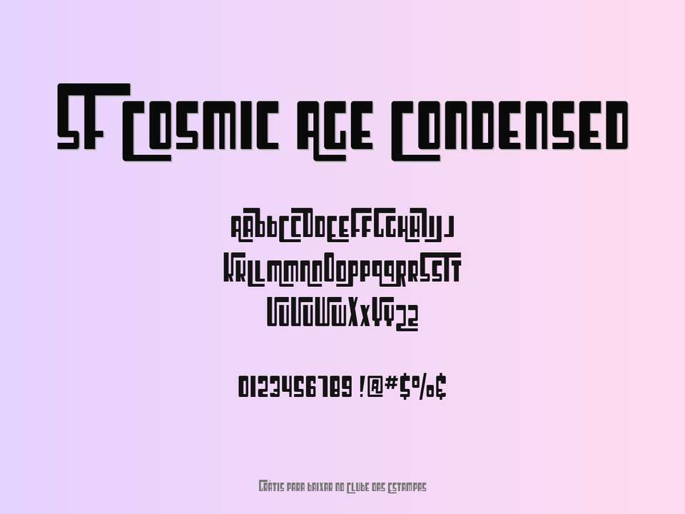 Fonte Sf Cosmic Age Condensed Grátis Para Baixar