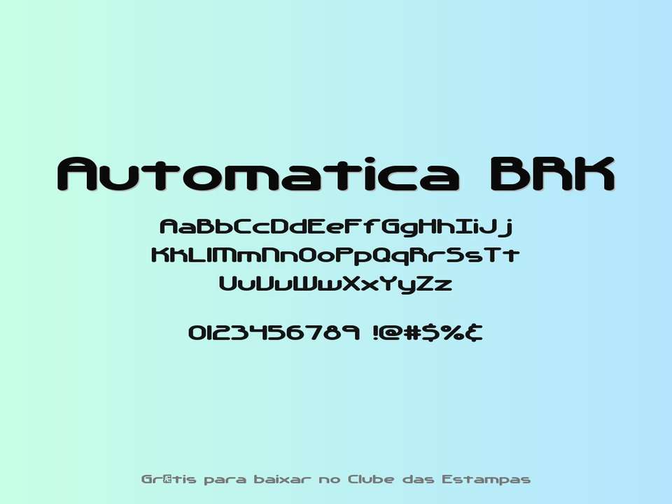 Fonte Automatica Brk Grátis Para Baixar