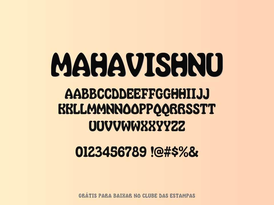 Fonte Mahavishnu Grátis Para Baixar