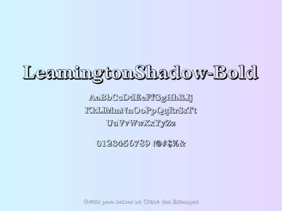 Fonte Leamingtonshadow Bold Grátis Para Baixar