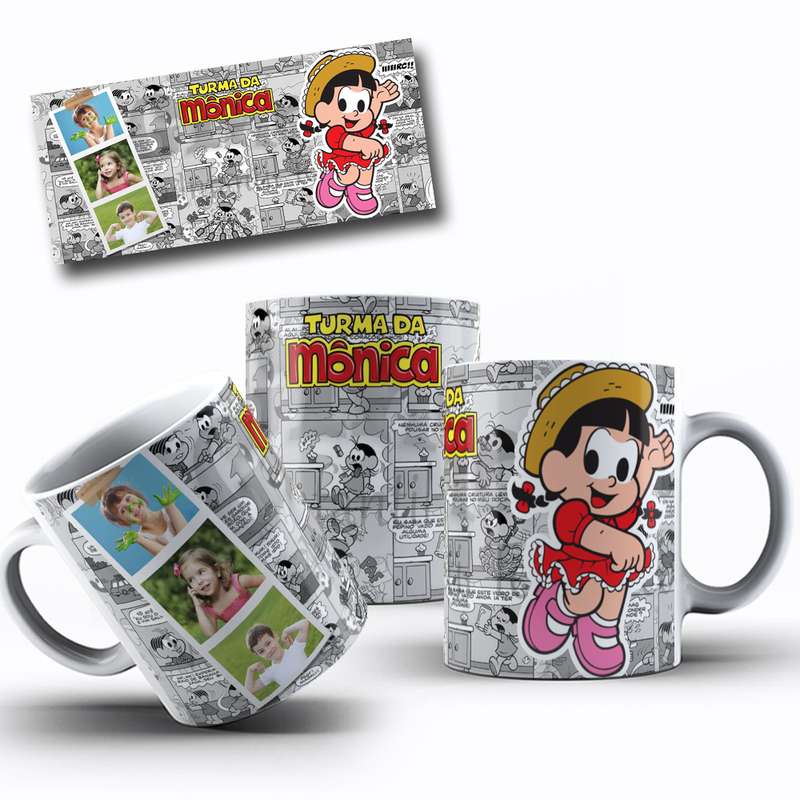 Arte Para Caneca Turma Da Monica Personagens Serie Cartoon 8
