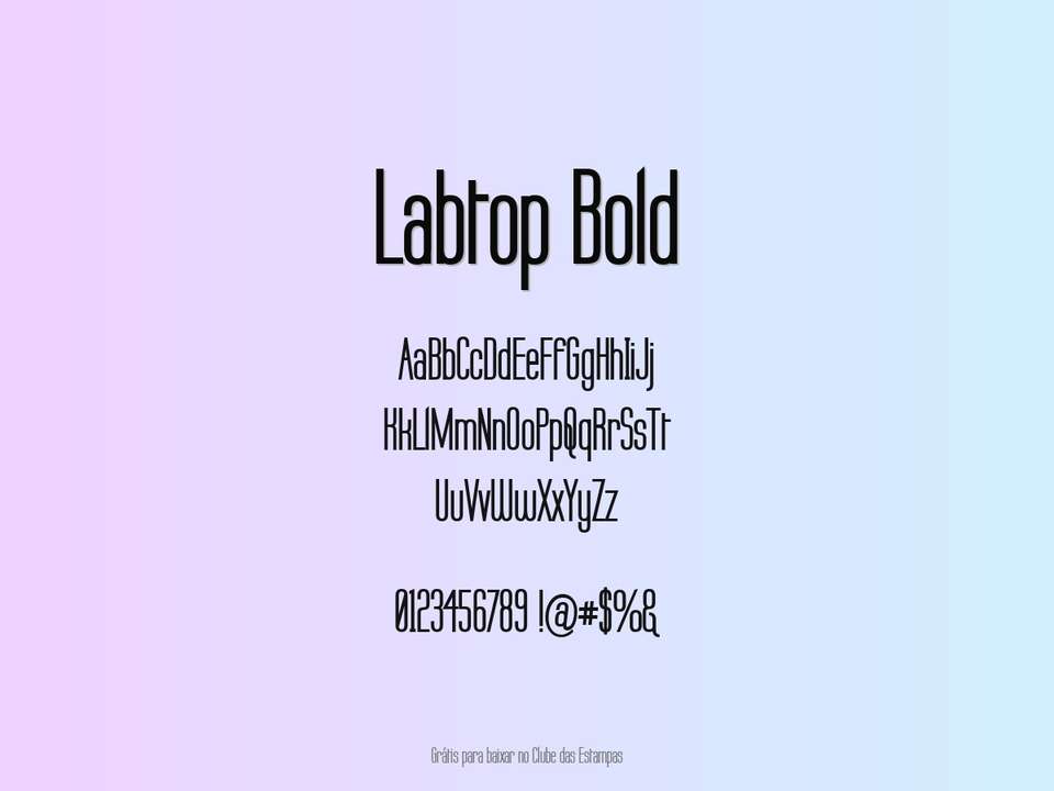 Fonte Labtop Bold Grátis Para Baixar
