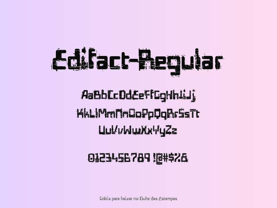 Fonte Edifact Regular Grátis Para Baixar