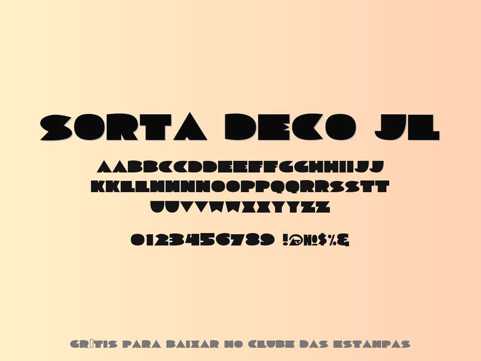 Fonte Sorta Deco Jl Grátis Para Baixar