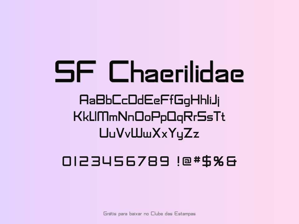 Fonte Sf Chaerilidae Grátis Para Baixar