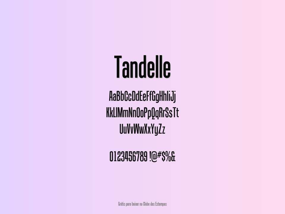 Fonte Tandelle Grátis Para Baixar
