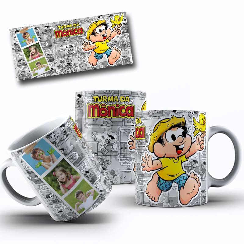 Arte Para Caneca Turma Da Monica Personagens Serie Cartoon 14