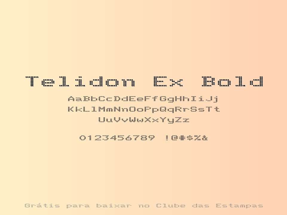 Fonte Telidon Ex Bold Grátis Para Baixar