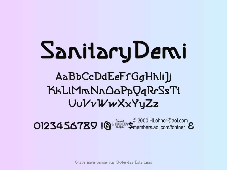 Fonte Sanitarydemi Grátis Para Baixar