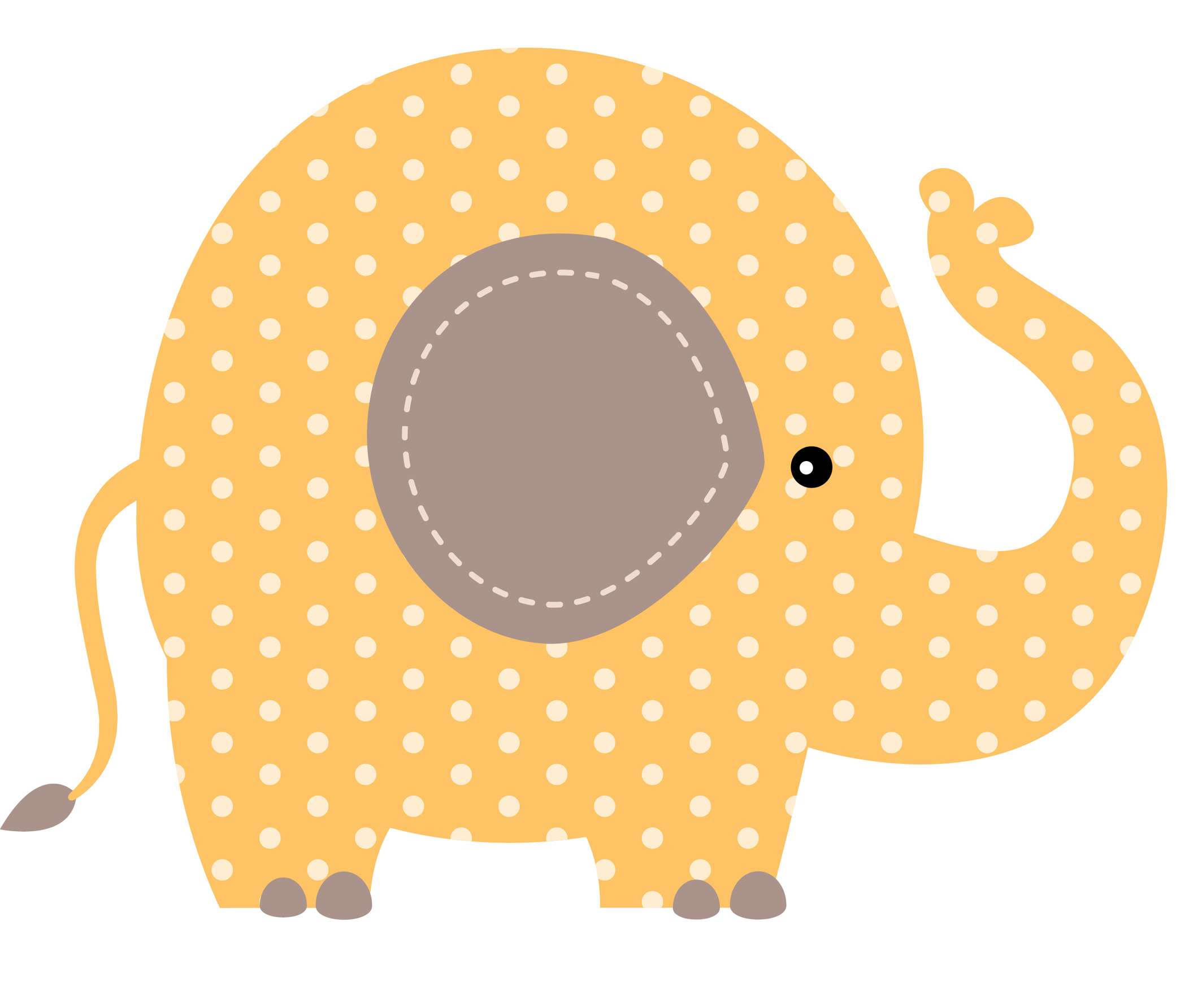 Elemento Elefante Cute Elefantinho Fofo Png (185)