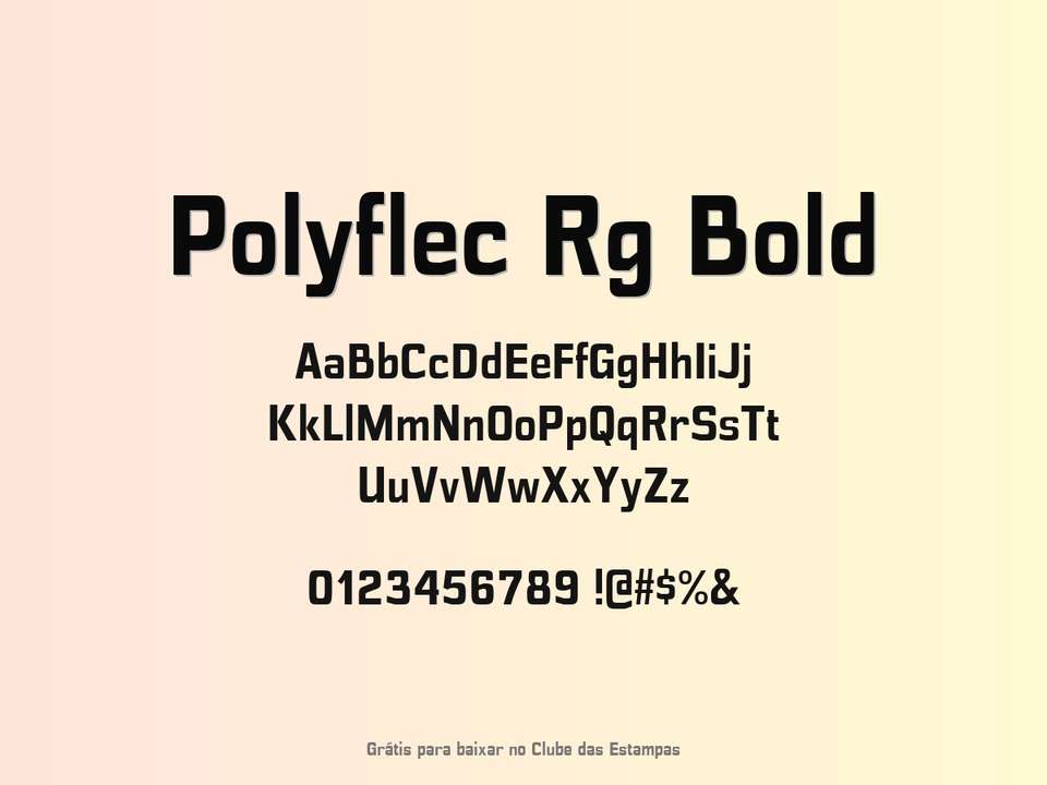 Fonte Polyflec Rg Bold Grátis Para Baixar