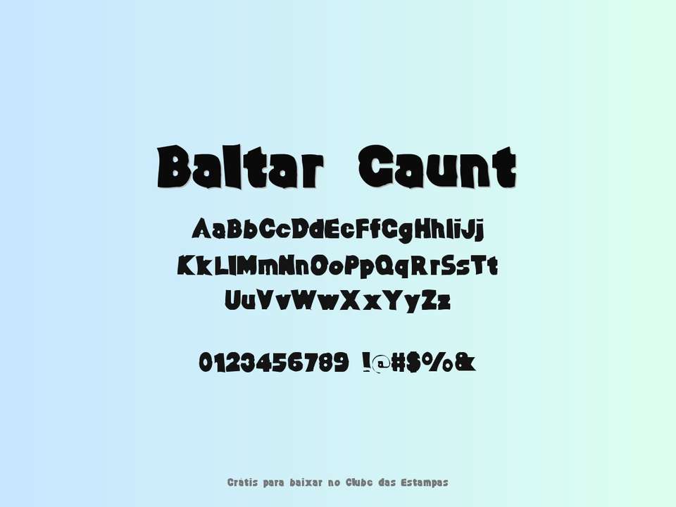 Fonte Baltar Gaunt Grátis Para Baixar