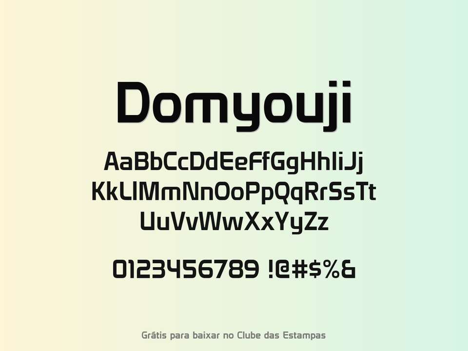 Fonte Domyouji Grátis Para Baixar