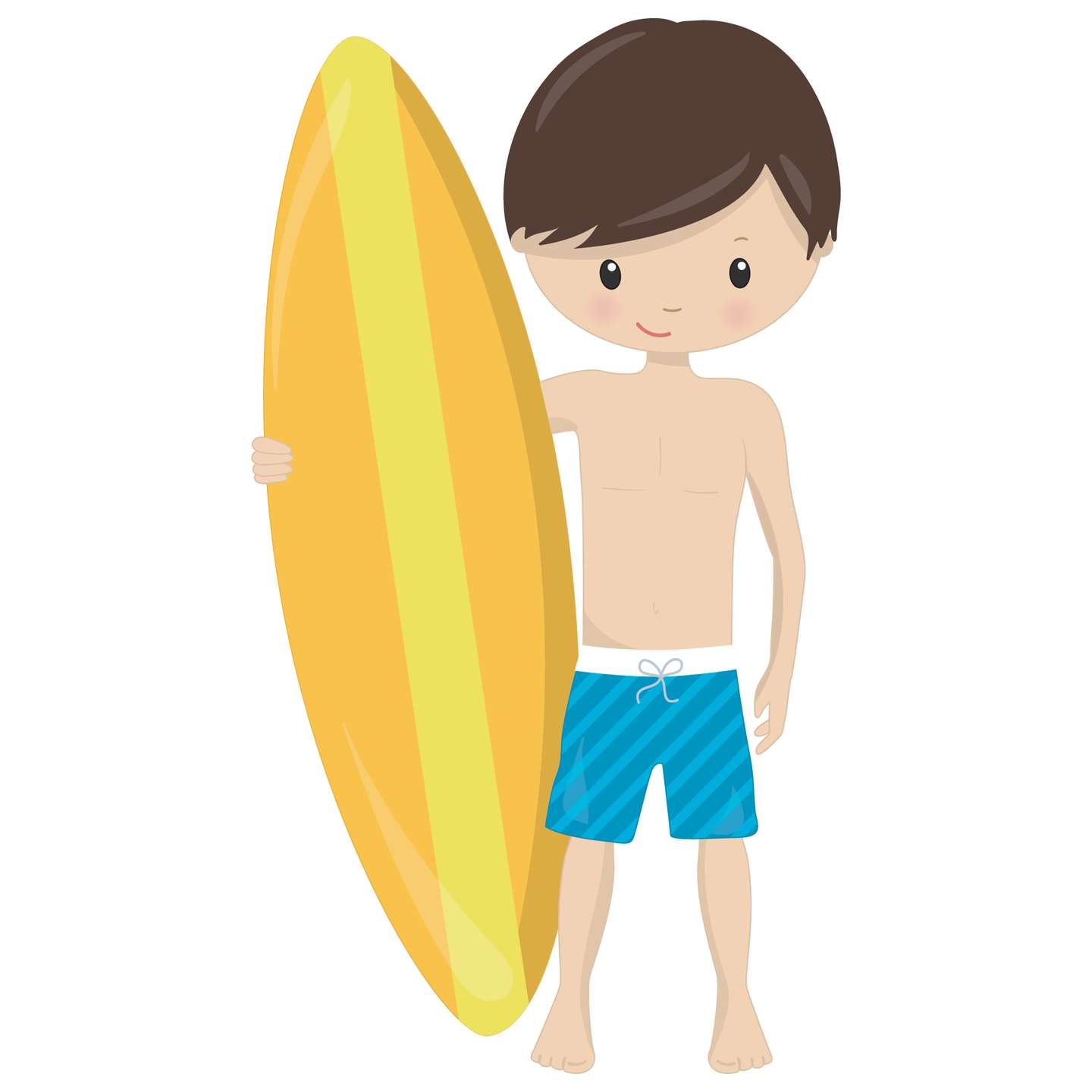 Menino Com Boia Amarela Verão Png Grátis Para Baixar
