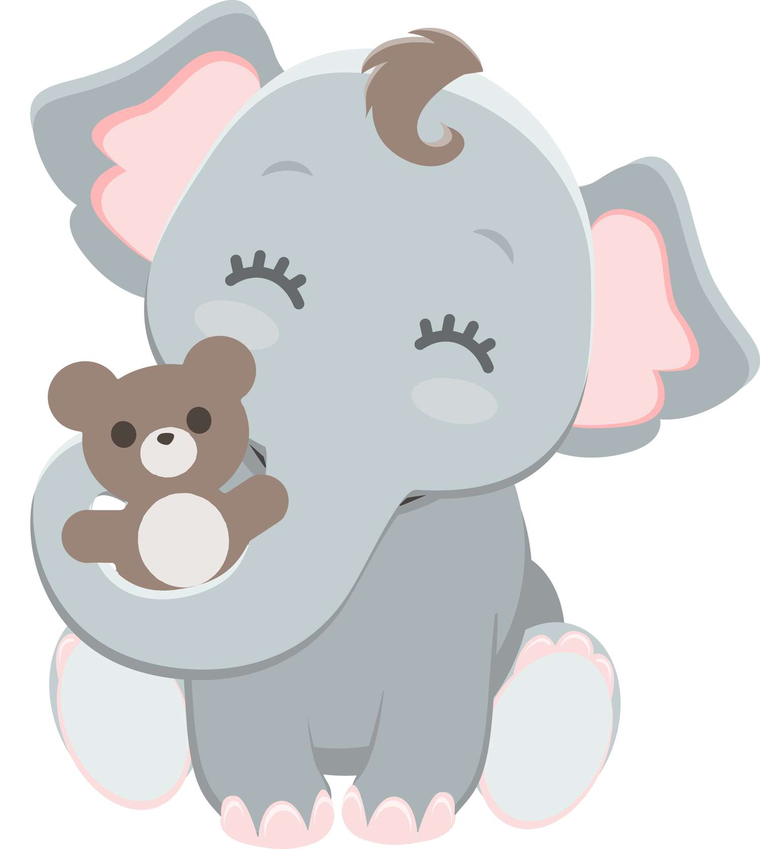 Elemento Elefante Cute Elefantinho Fofo Png (10)