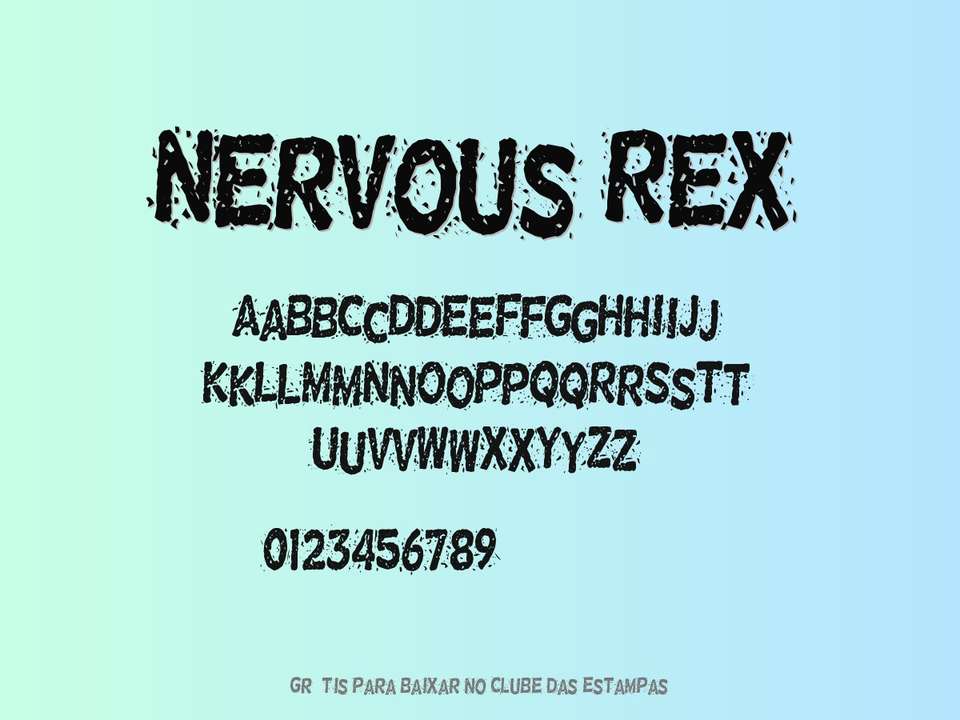 Fonte Nervous Rex Grátis Para Baixar