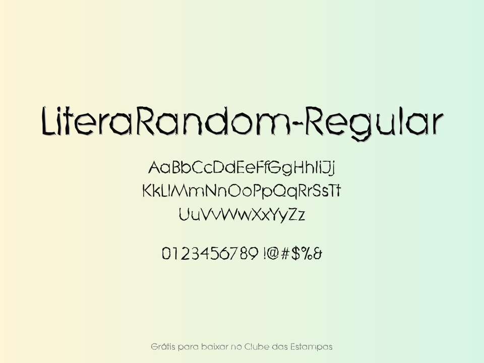 Fonte Literarandom Regular Grátis Para Baixar