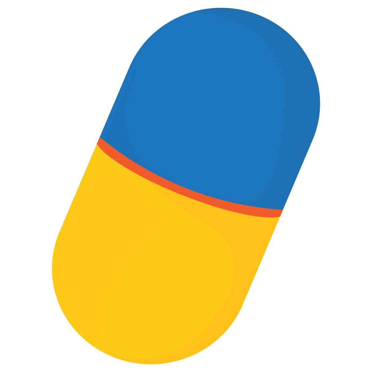 Cápsula Medicinal Azul E Amarela Medicamentos Png Grátis Para Baixar