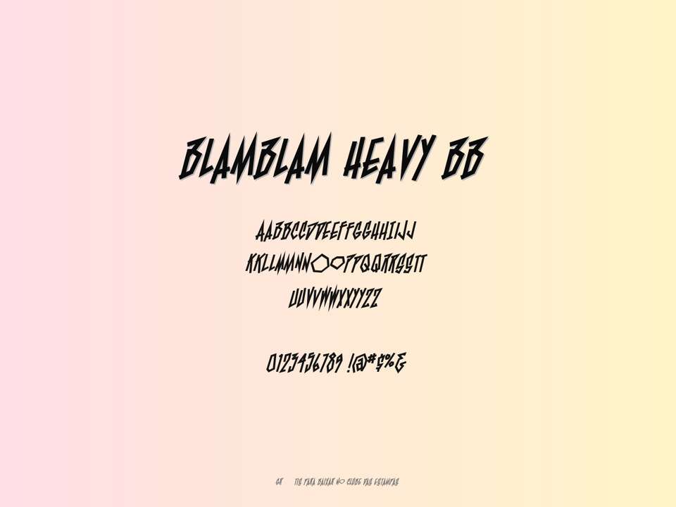 Fonte Blamblam Heavy Bb Grátis Para Baixar