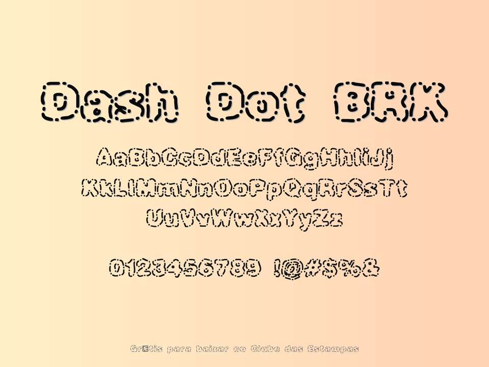 Fonte Dash Dot Brk Grátis Para Baixar