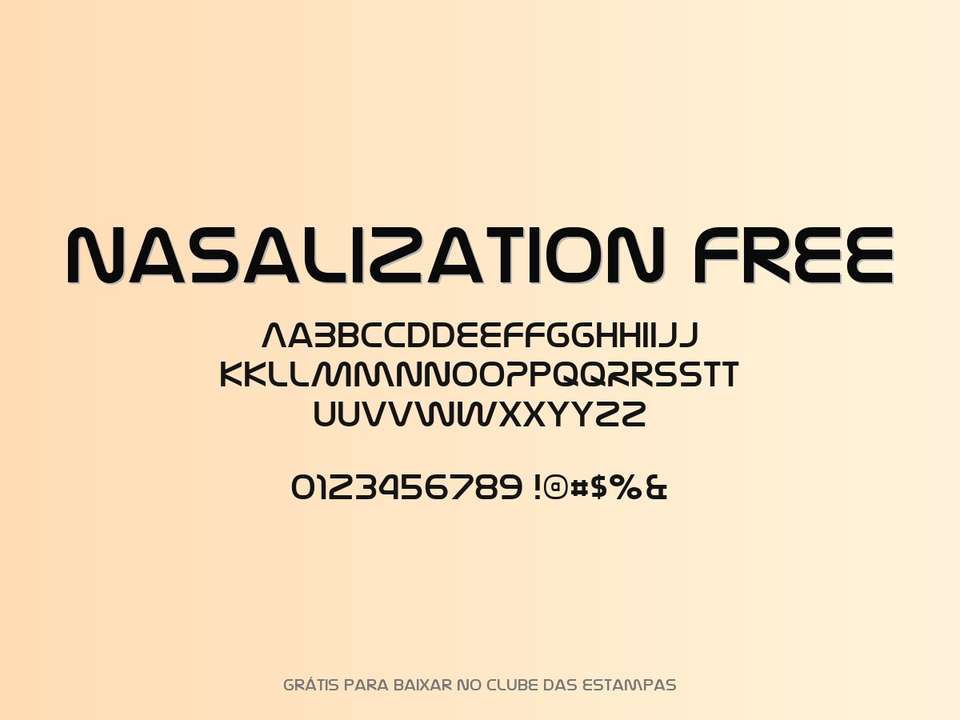 Fonte Nasalization Free Grátis Para Baixar