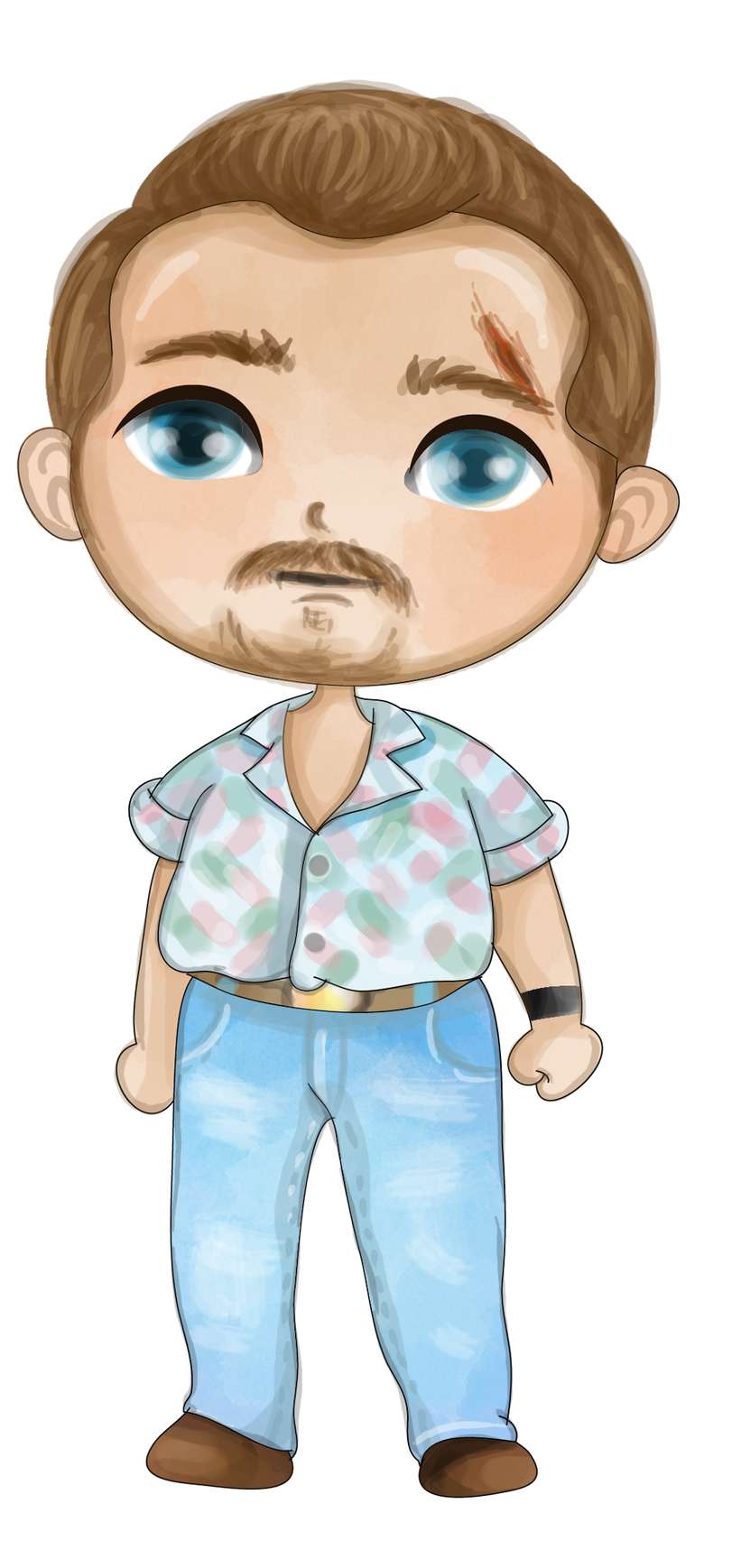 Homem Cartoon Camisa Florida Personagens Png Grátis Para Baixar