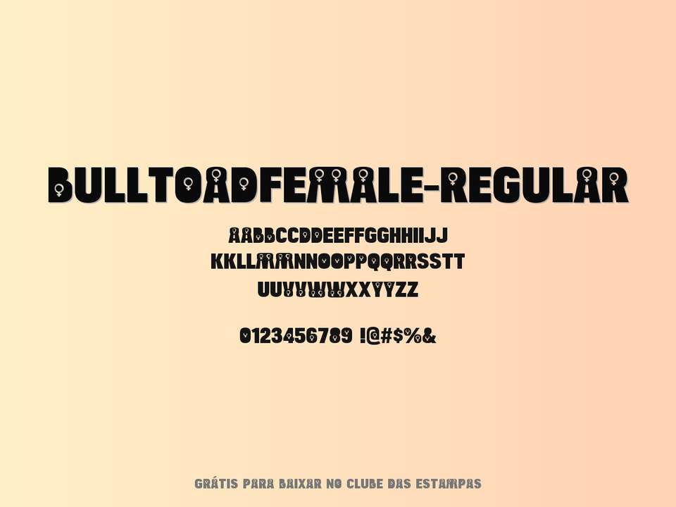 Fonte Bulltoadfemale Regular Grátis Para Baixar