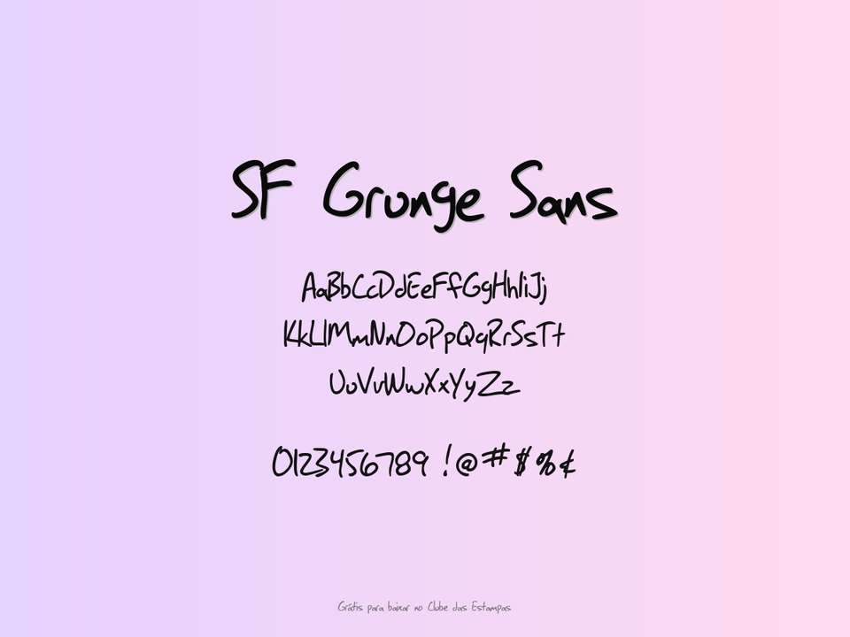 Fonte Sf Grunge Sans Grátis Para Baixar