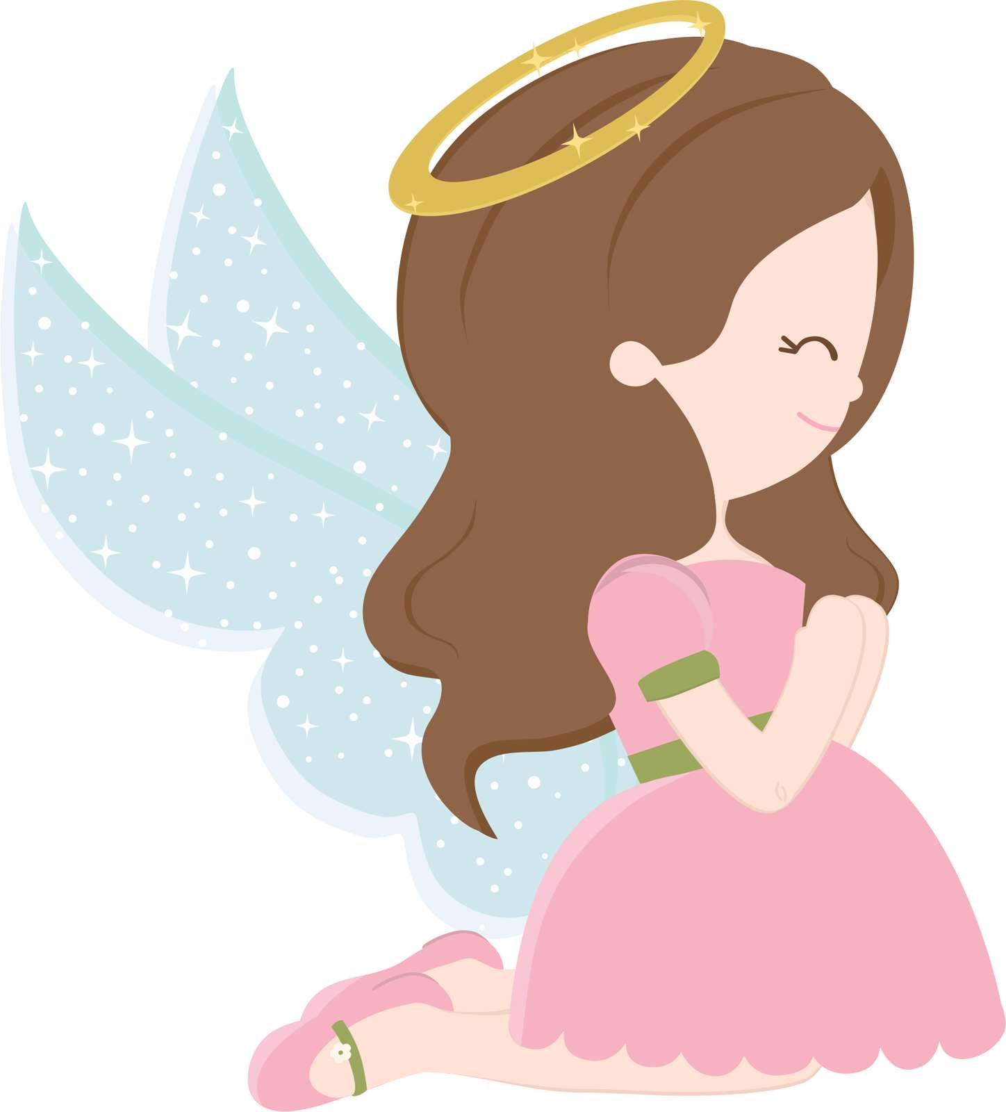 Anjo Feminino Com Asas E Halo Anjo Png Grátis Para Baixar