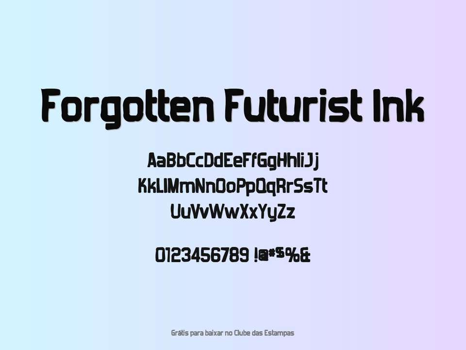 Fonte Forgotten Futurist Ink Grátis Para Baixar
