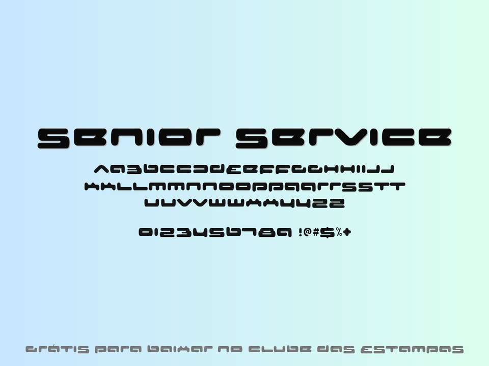 Fonte Senior Service Grátis Para Baixar