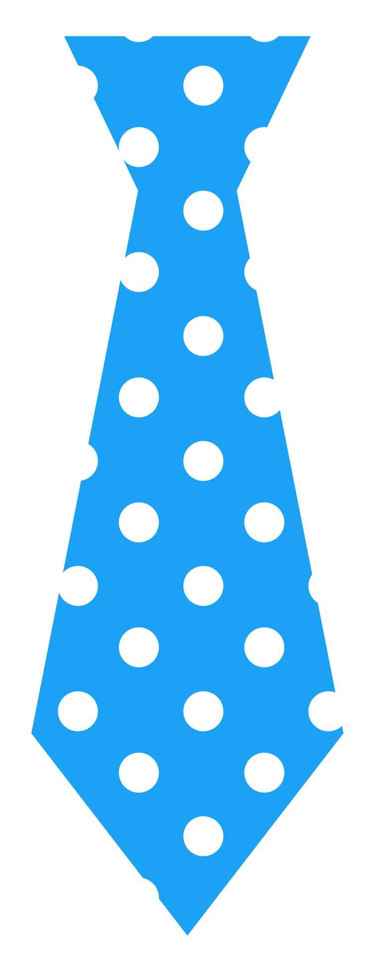 Gravata Azul Bolinhas Brancas Acessórios Png Grátis Para Baixar