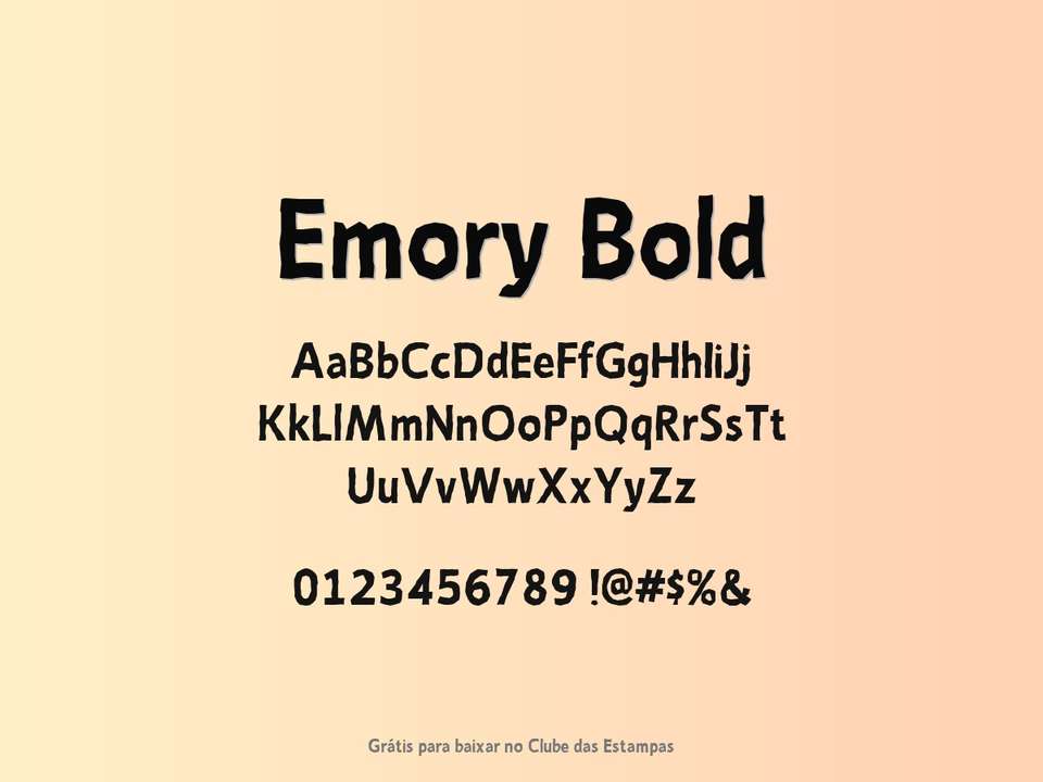 Fonte Emory Bold Grátis Para Baixar