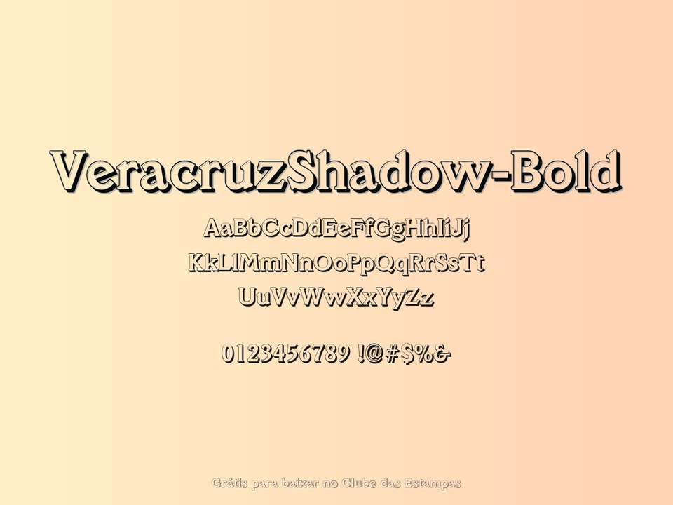 Fonte Veracruzshadow Bold Grátis Para Baixar