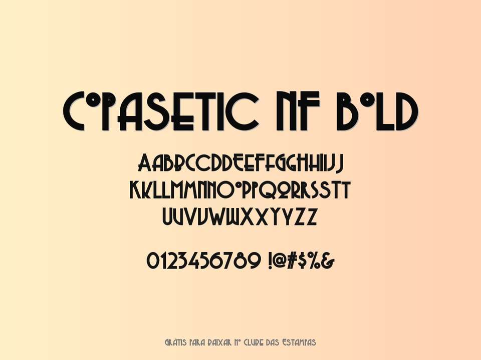 Fonte Copasetic Nf Bold Grátis Para Baixar