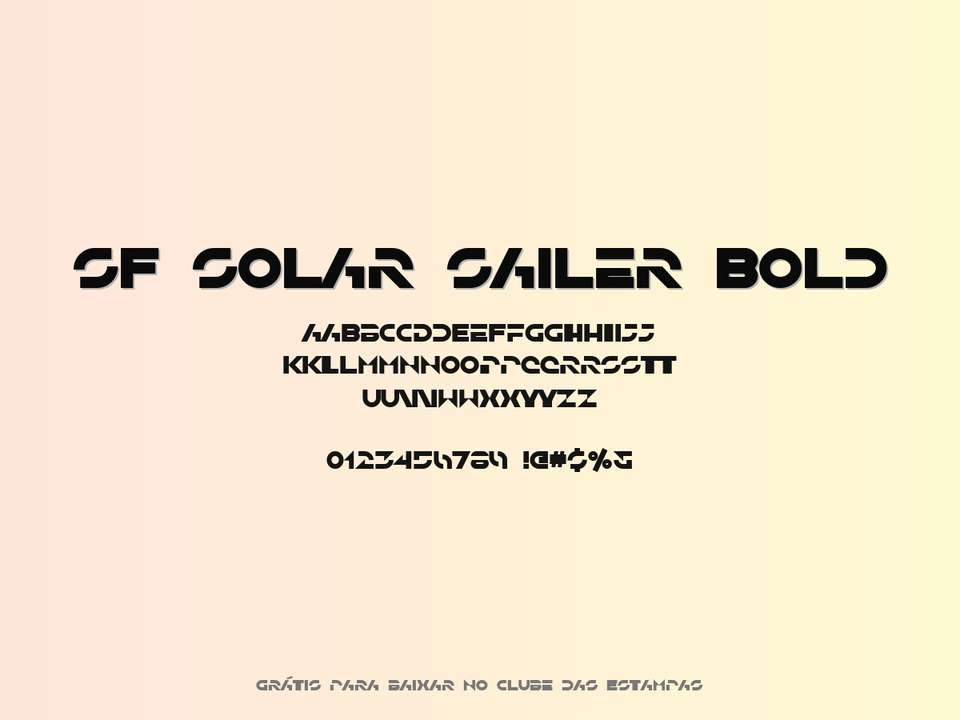 Fonte Sf Solar Sailer Bold Grátis Para Baixar