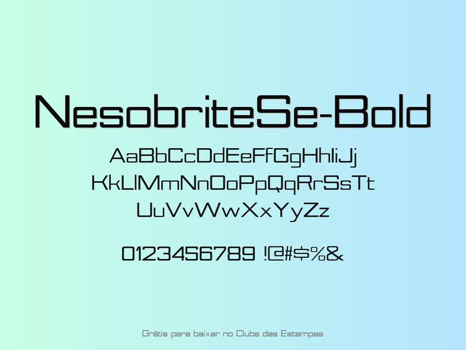 Fonte Nesobritese Bold Grátis Para Baixar