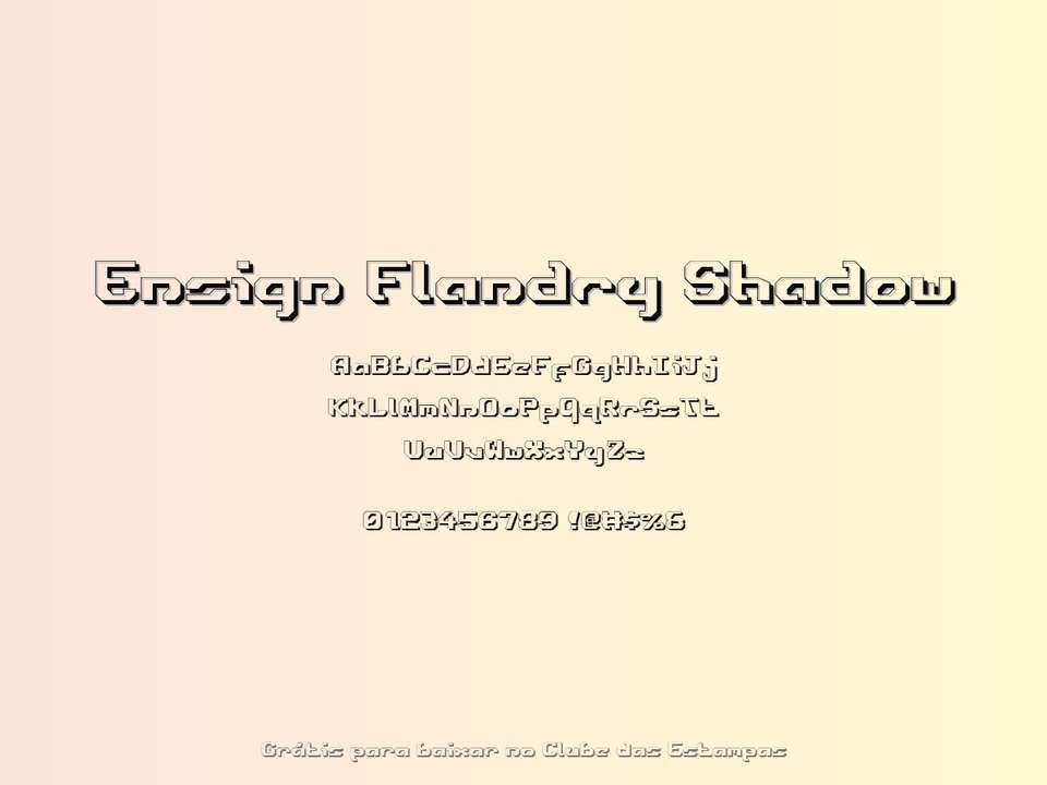 Fonte Ensign Flandry Shadow Grátis Para Baixar
